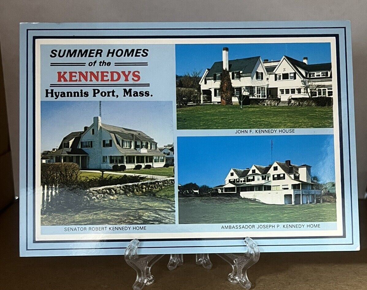Kennedy Summer Homes Hyannis Port Cape Cod Massachusetts Postcard Unposted 