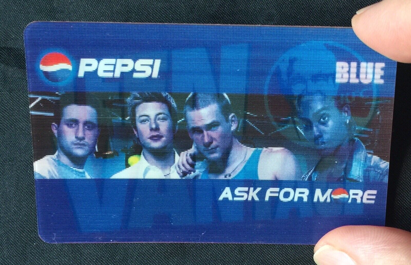 2003 Lenticular advertising discount card Blue , KFC & Pepsi Singapore