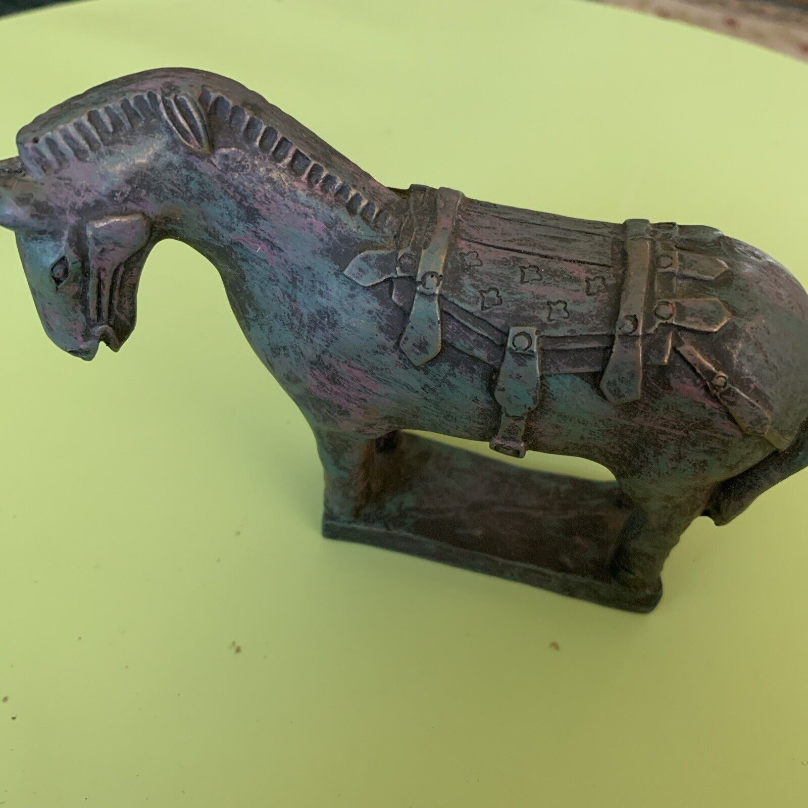 Vintage Chinese Terracotta Clay Pottery Warrior Army HORSE Figurine  Samari