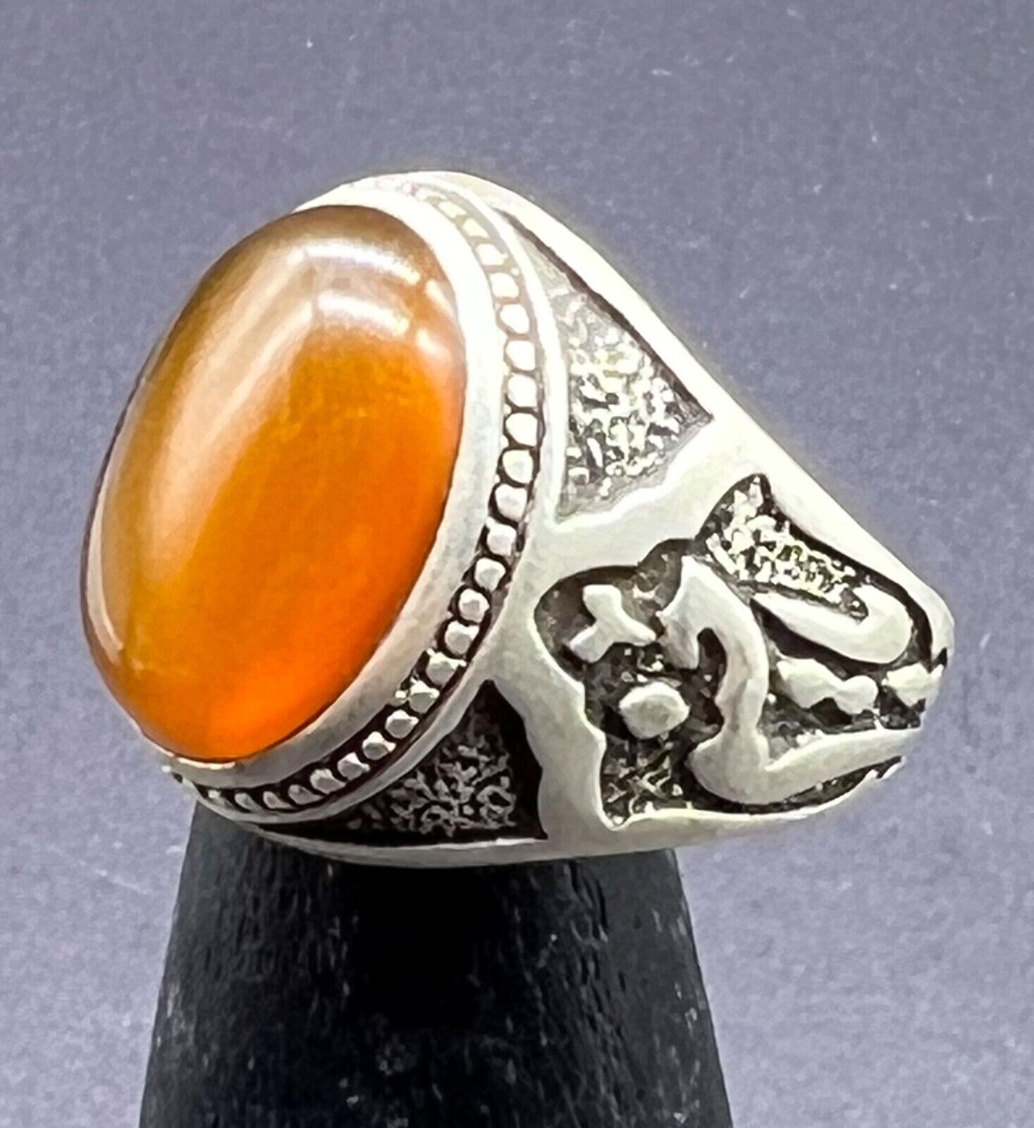Islamic Middle Eastern Jewelries Rare Old Beautiful Pure Sliver Ring From Iraq