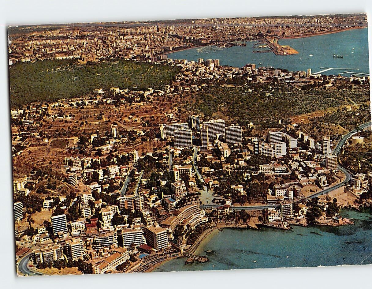 Postcard General aerial view Palma Spain