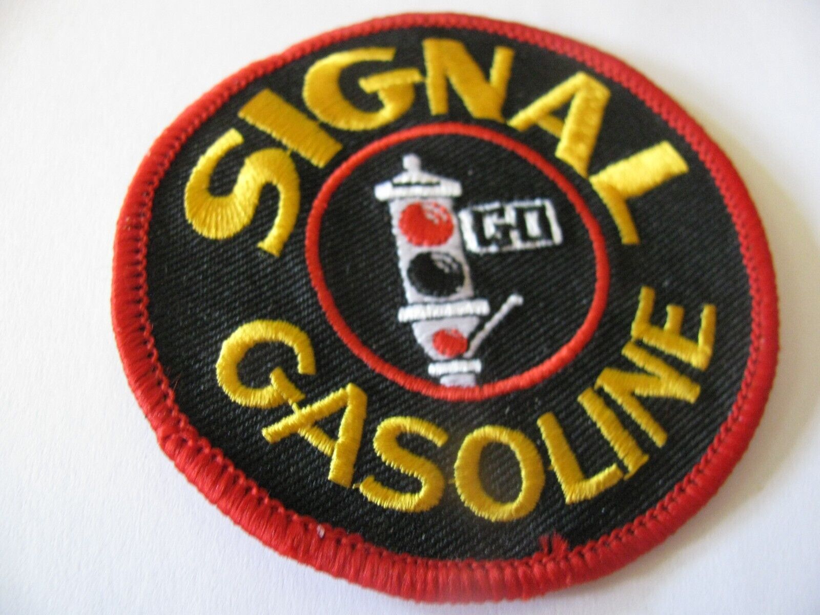 VINTAGE  SIGNAL  GAS   GASOLINE  PATCH EMBROIDERED NOS NEW STOCK 