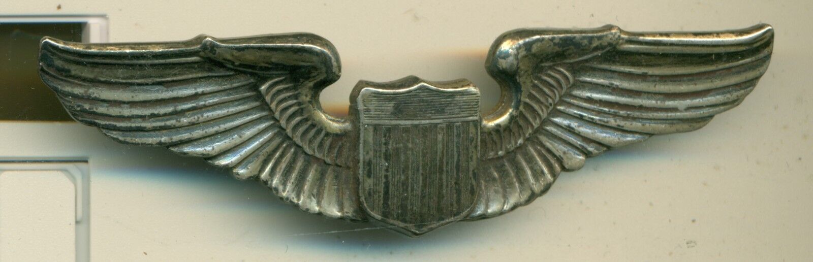 USAF Pilots WWII Wing Sterling Marked Clutch Pins Fully Original 1939-45 16.5gr