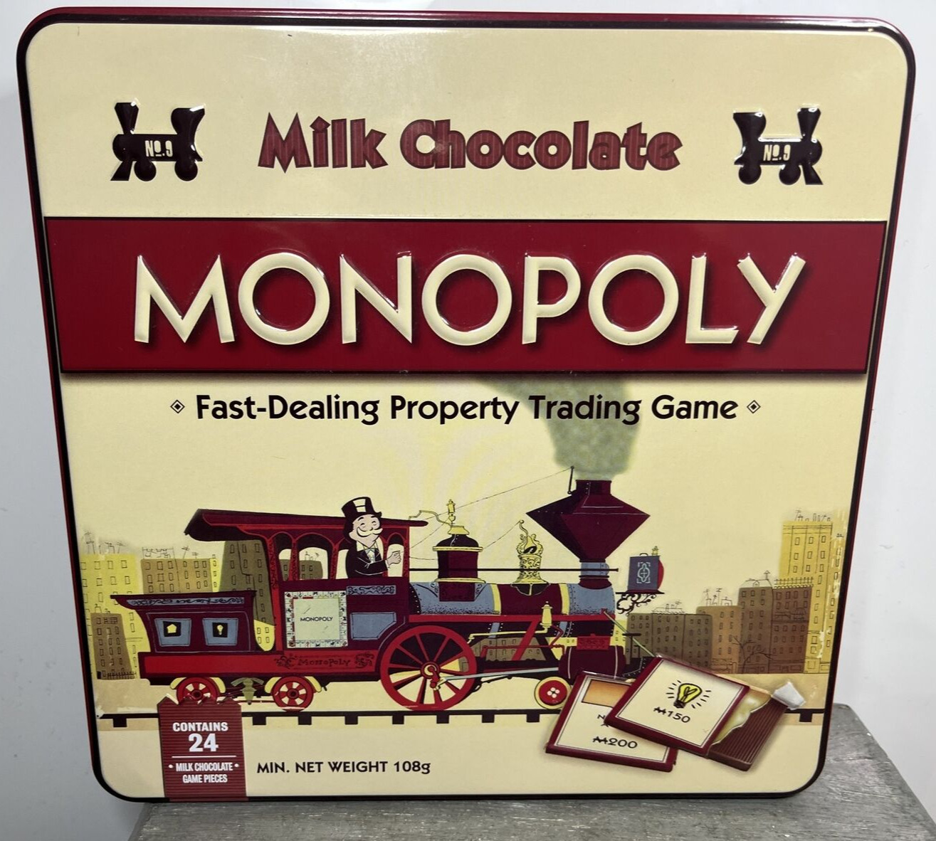 Monopoly EMPTY Collectible Tin Storage Container Display ;;