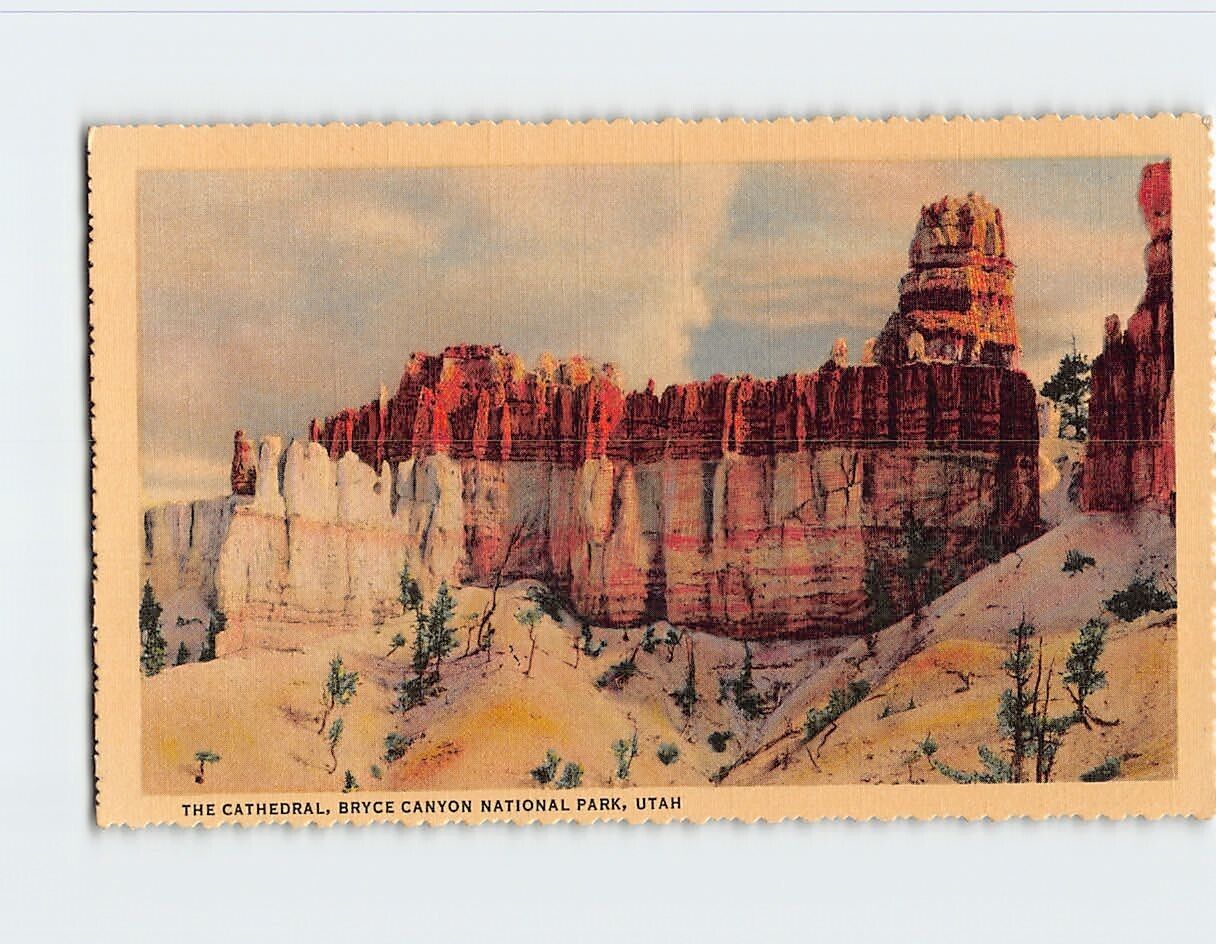 Postcard The Cathedral Bryce Canyon National Park Utah USA