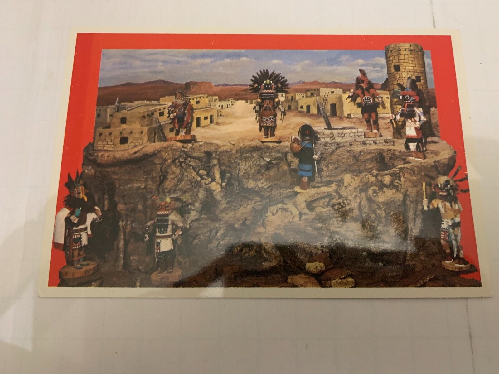 c.1970\'s Replica of A Hopi Indian Village Postcard