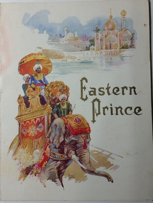 July 8, 1934 Eastern/Western Prince Furness Prince Liner Dinner Menu