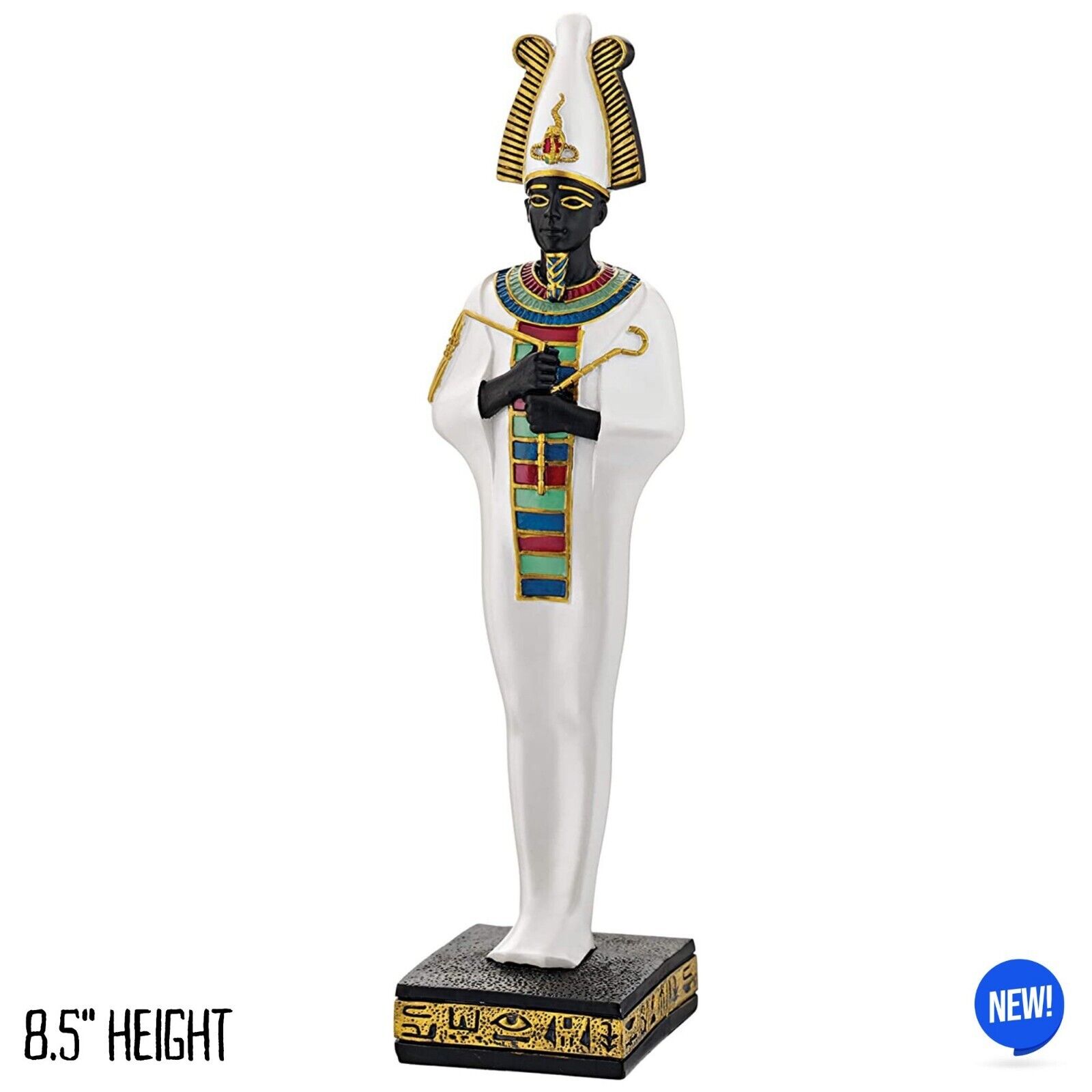 Osiris Statue Deity of Ancient Egyptian God Figure Decor Gift Mystic Prayer 8.5\