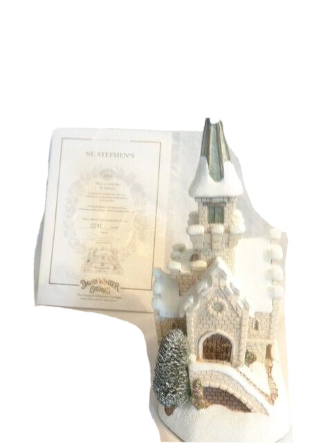 David Winter St. Stephen\'s Church Limited Edition # 2,242 Of 5,750 With COA