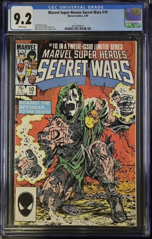 Marvel Super-Heroes Secret Wars #10 - CGC 9.2 - Key Issue Marvel Comics 1985