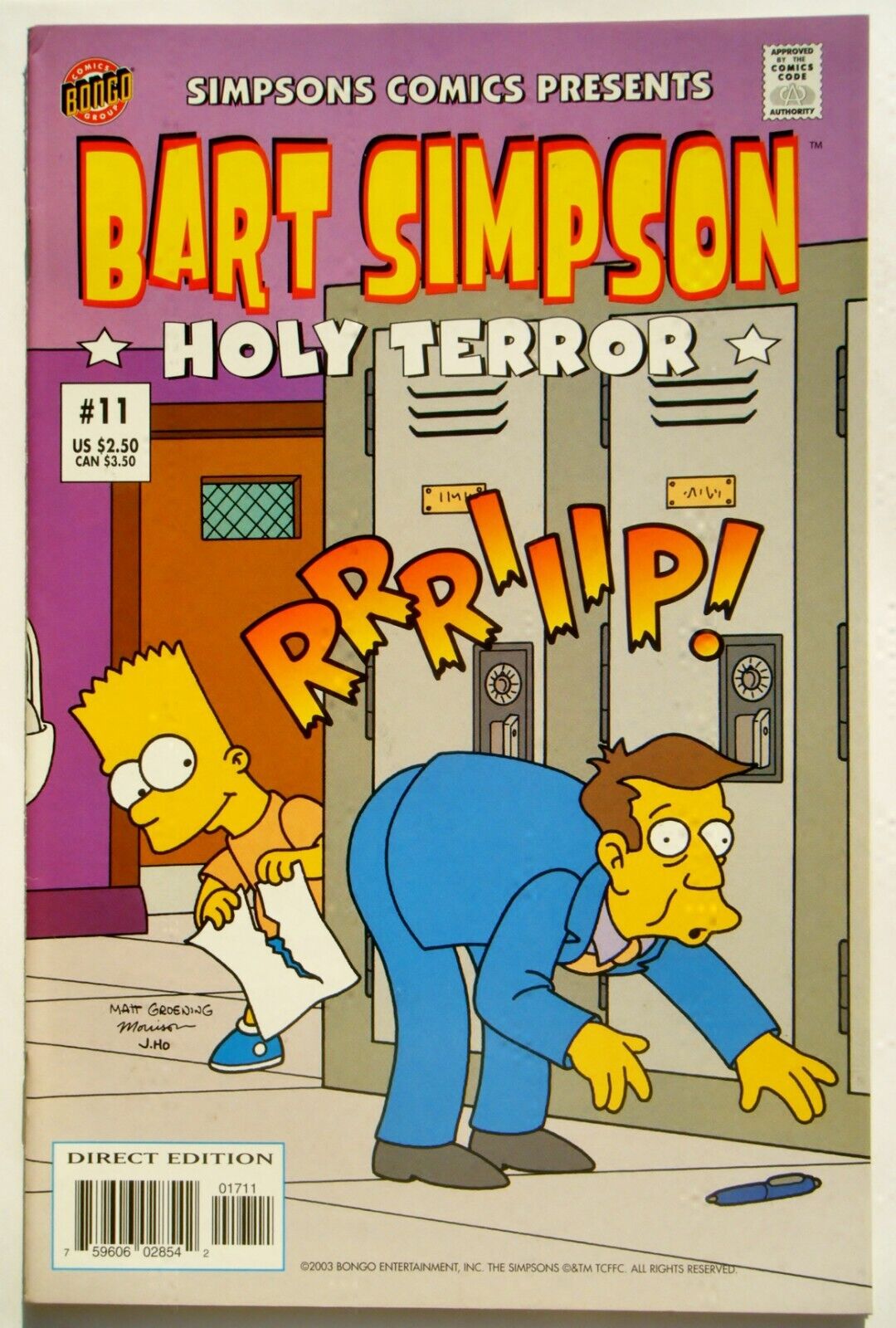 Simpsons Comics Presents Bart Simpson #11 (Apr. 03\') VF+ NM- (9.0) Holy Terror