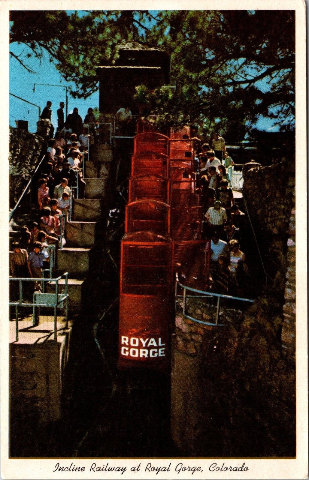 Postcard Incline Railway Royal Gorge Colorado [cd]