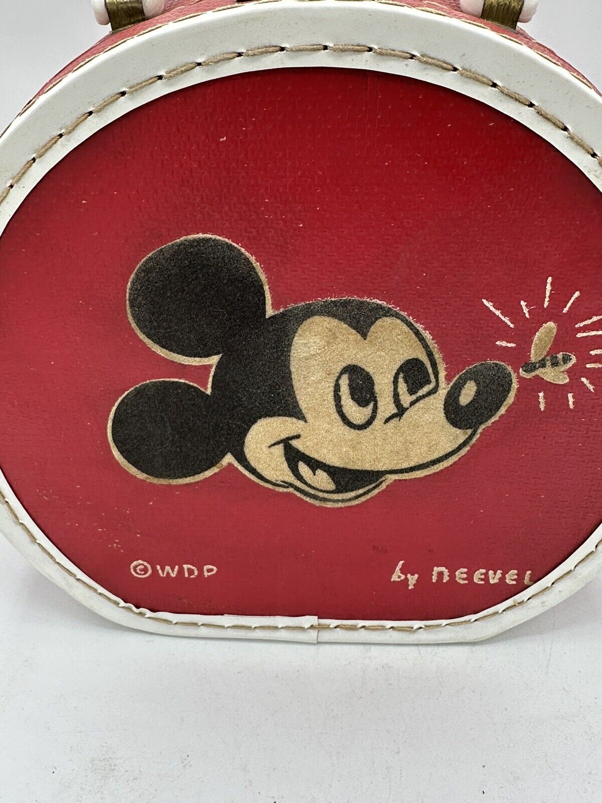 1950s Walt Disney Productions Mickey Mouse Case By Neevel Red White