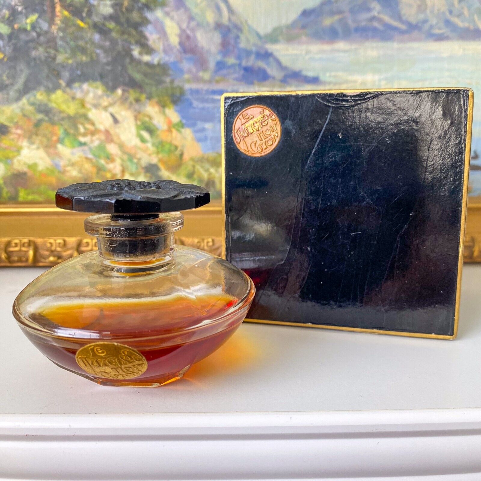 Vintage Caron LE NARCISSE NOIR Perfume + Box Antique Parfum