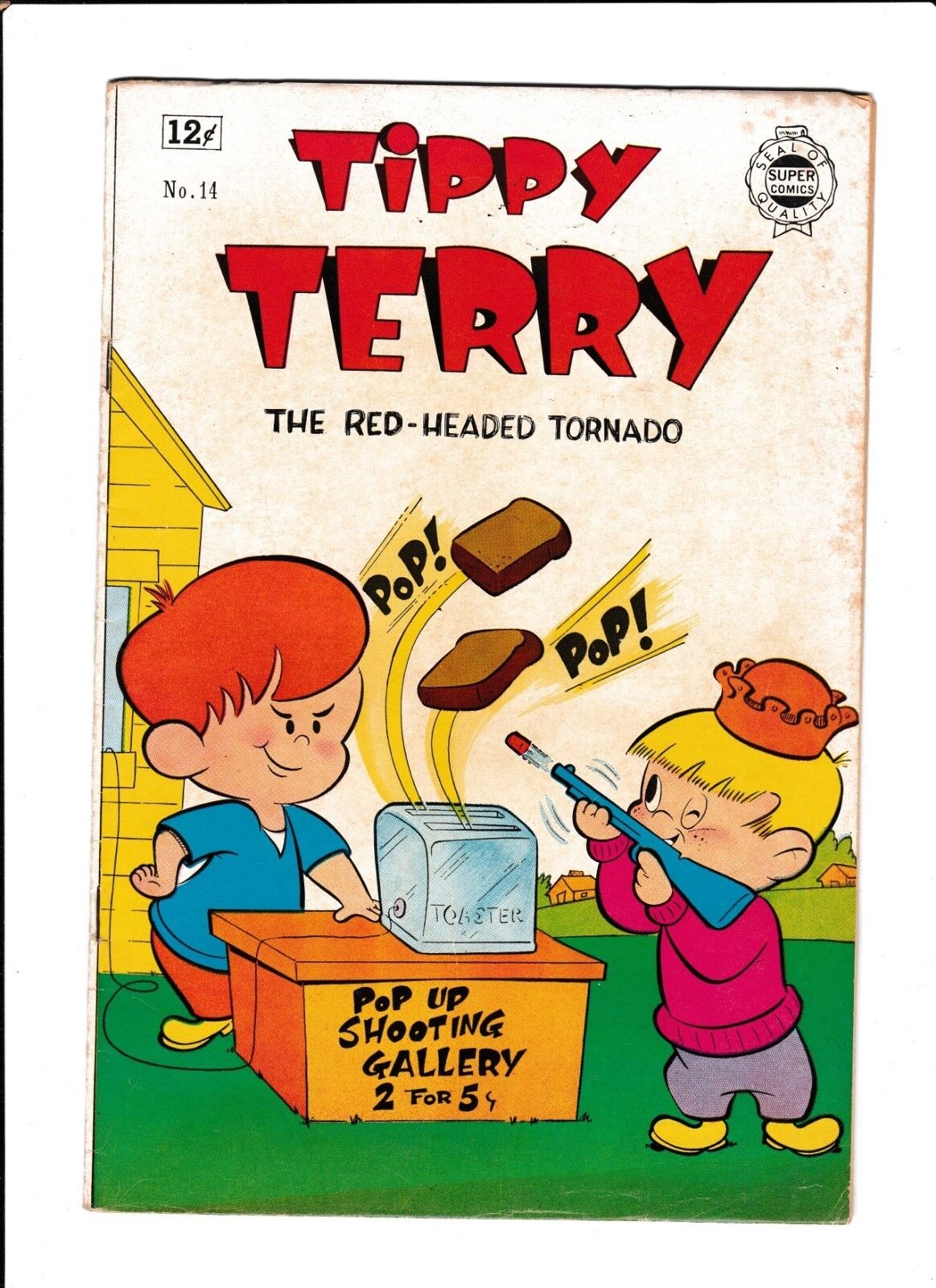 TIPPY TERRY  #14  [1960's VG+]  POP-UP SHOOTING GALLERY COVER