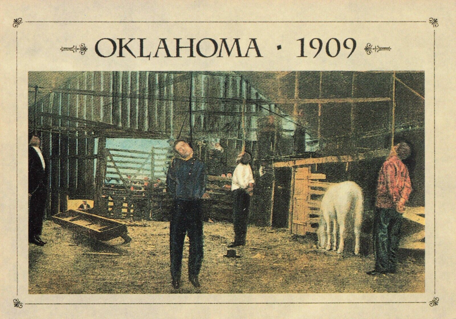 Ada Oklahoma Hanging Scene 1909 Vintage Continental Postcard Unposted