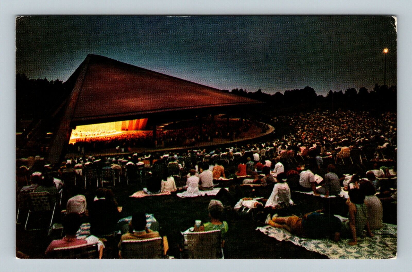 Cleveland OH, Blossom Music Center, Cleveland Orchestra, Ohio Vintage Postcard