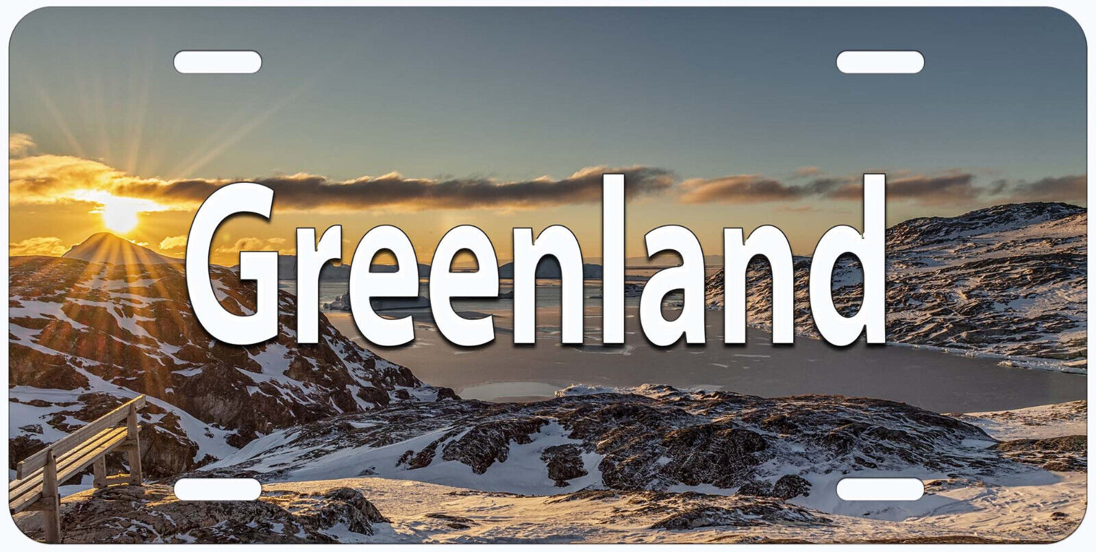 Greenland Novelty Car License Plate