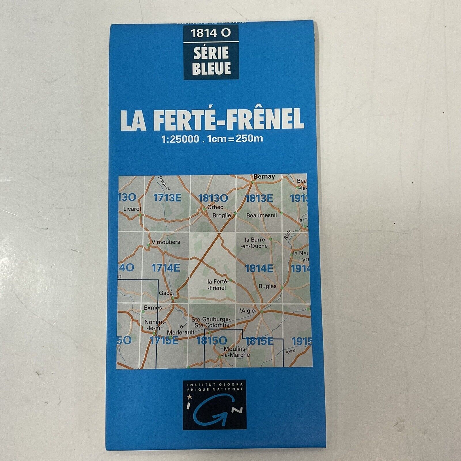 La Ferté-Frênel 1914 O Serie Bleue 3615 IGN Institut OldPaperMaps 