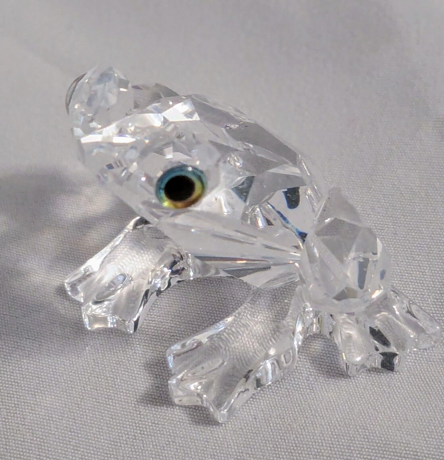 Swarovski Crystal Frog 183113 Retired, Mirror, Box & COA