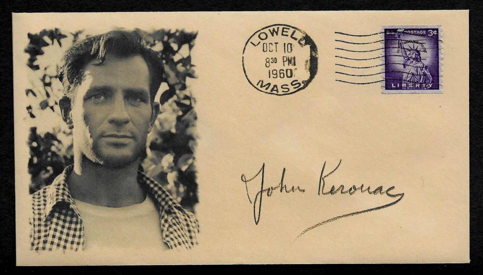 Jack Kerouac Featured on Ltd Edition Collector\'s Envelope Repr Autograph *OP991