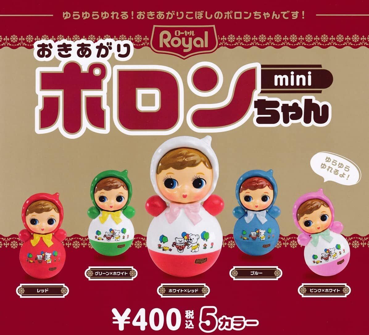 Okiagari Poron-chan mini [All 5 types set (Full Comp)] Gacha Gacha