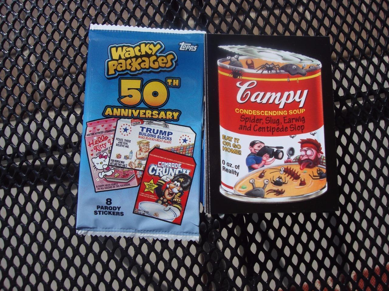 2017 TOPPS WACKY PACKAGES 50TH ANNIVERSARY COMPLETE SET OF 90 CARDS NEW