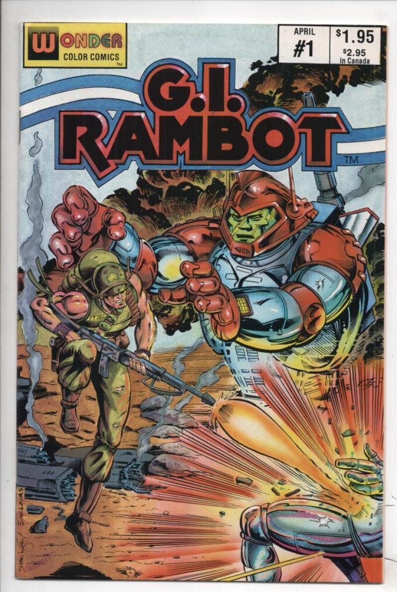 GI RAMBOT #1, NM-, 1987, Wonder, 1st print, Tom Lyle