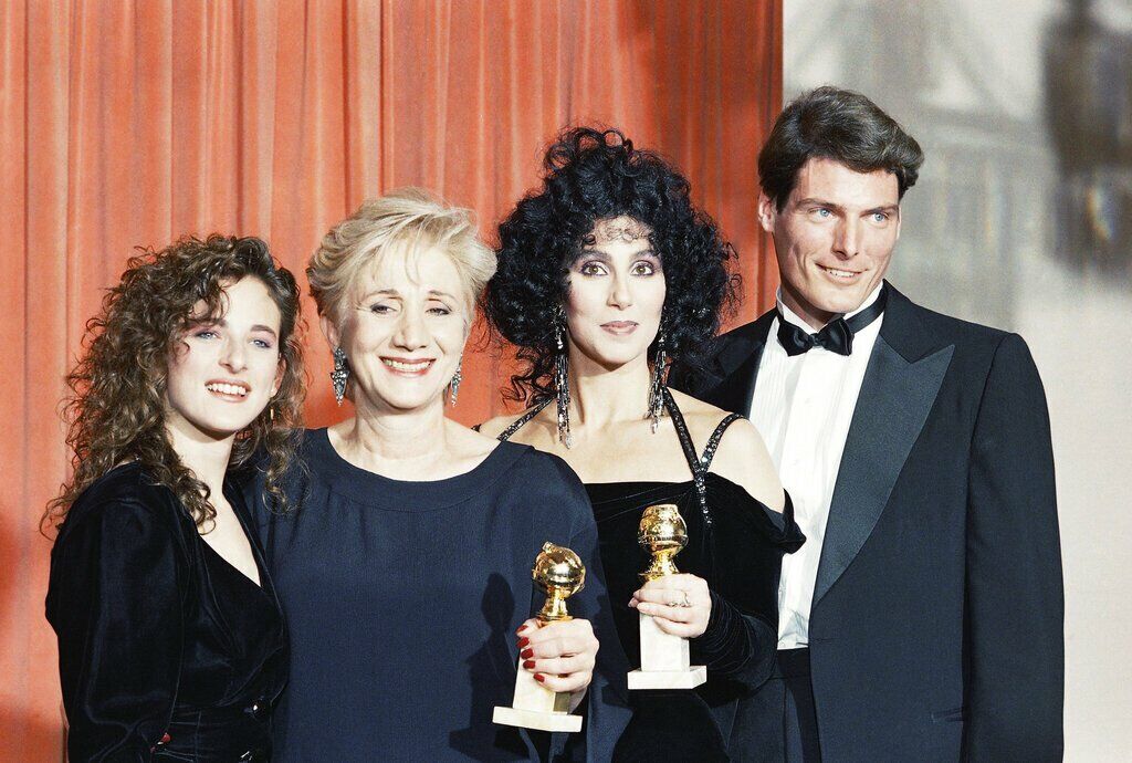 Olympia Dukakis and Cher Marlee Matlin Christopher Reeves 8x10 Photo