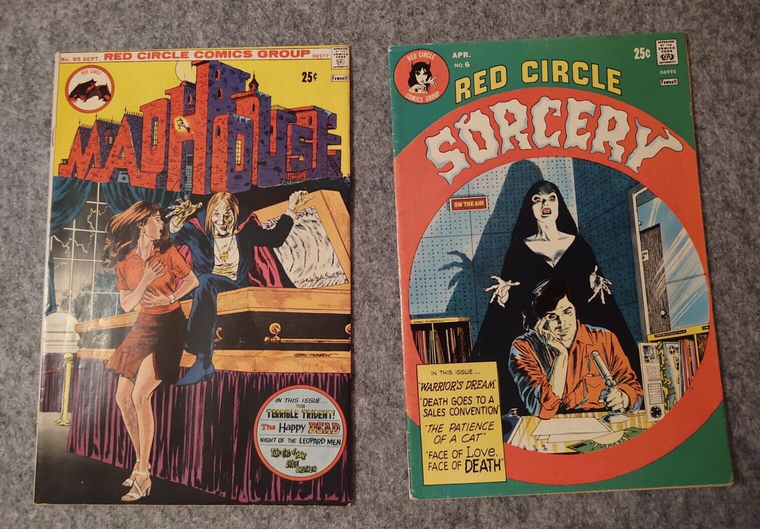 Madhouse 95 + Sorcery 6 Red Circle Comics Lot Gray Morrow horror witch vampire 