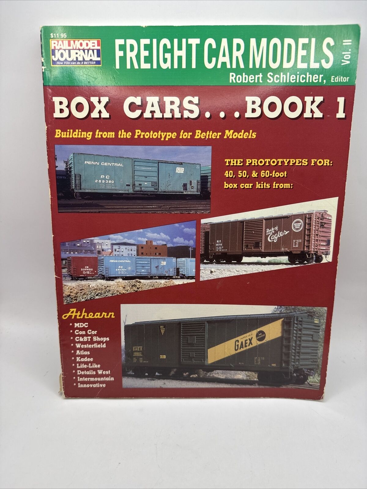 Freight Car Models Vol 2 by Robert Schleicher Box Cars Book 1 RailModel Journal