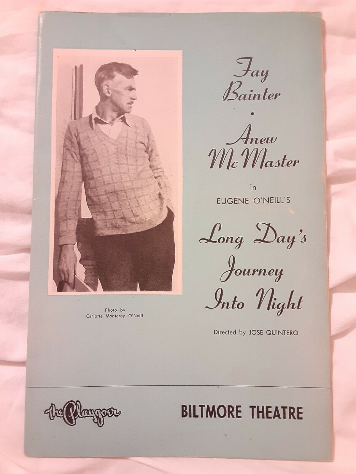 Vintage Old 1958 BILTMORE THEATER Theatre Magazine The Playgoer Car Ads +