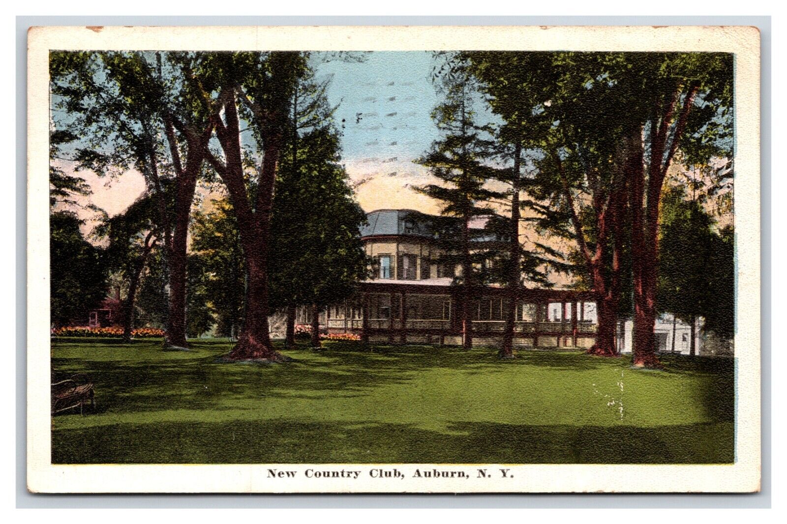 New Country Club Auburn New York NY WB Postcard N23