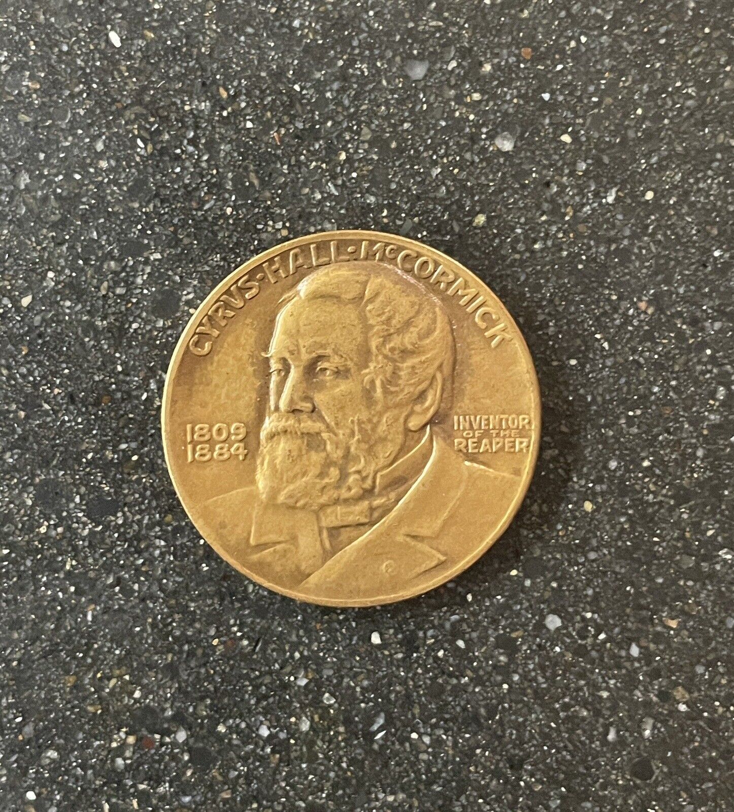 1931 International Harvester Reaper Centennial Coin Cyrus Hall McCormick Medal