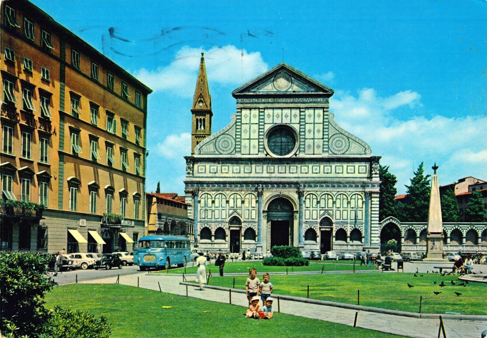 VTG Postcard St. Maria Novella Basilica - Florence Italy-c1974-Posted M2