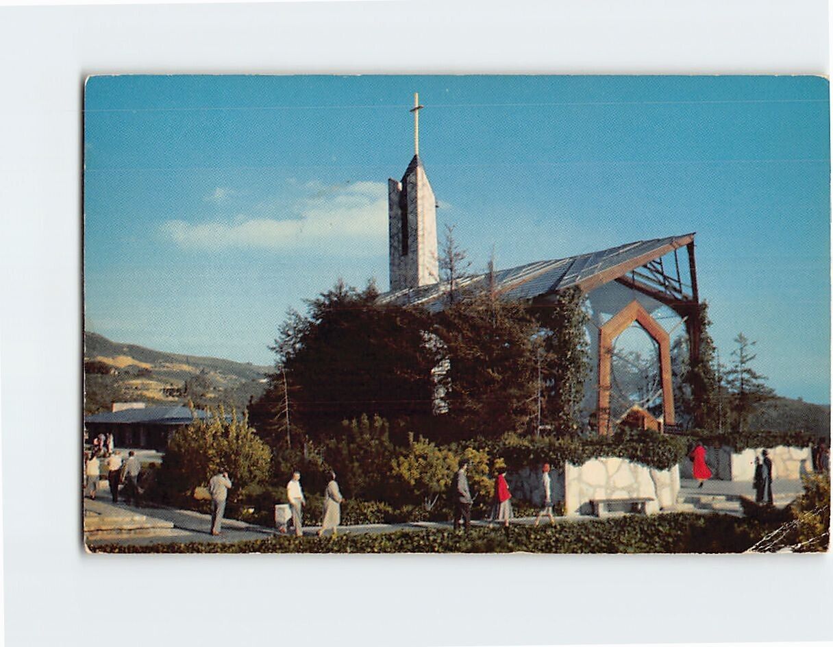 Postcard Wayfarers\' Chapel, Portuguese Bend, Rancho Palos Verdes, California