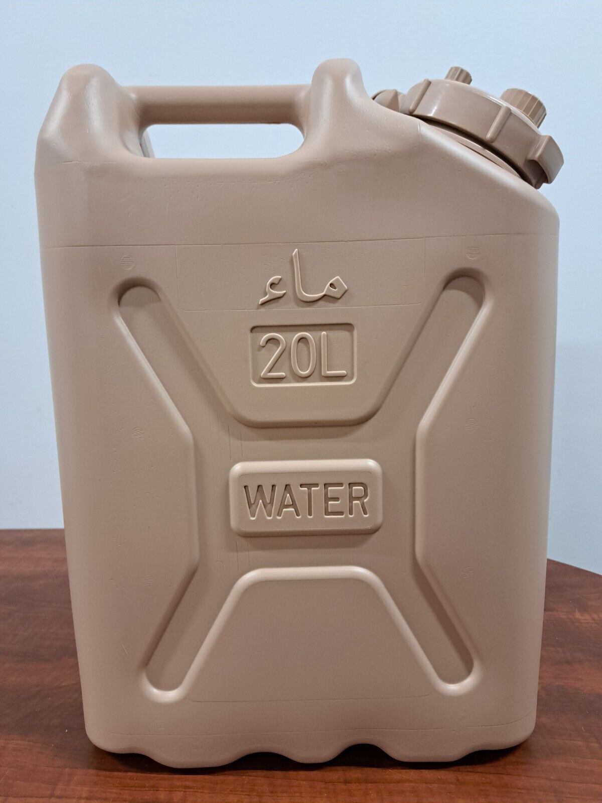 NEW GENUINE Scepter Military Arabic Water Can 5 Gallon Tan Sand Water Jug -10859
