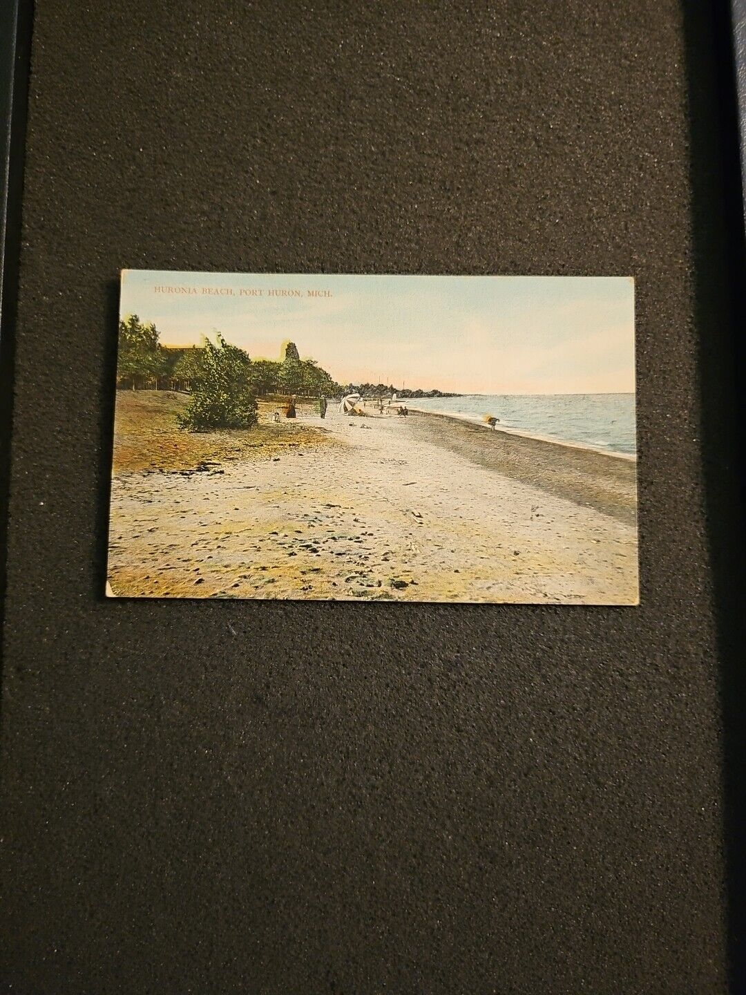 Port Huron Michigan Huron Beach Vintage Postcard