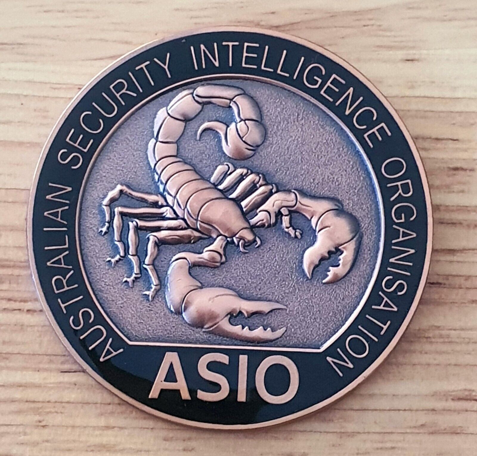 ASIO Australian  Coin not badge (Commonwealth federal) 