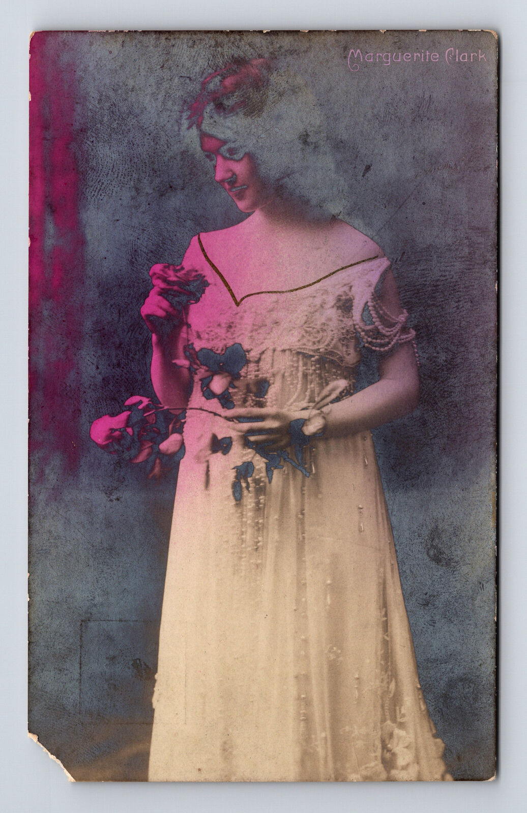 RPPC Portrait of Silent Film Actress Marguerite Clark Snow White Postcard