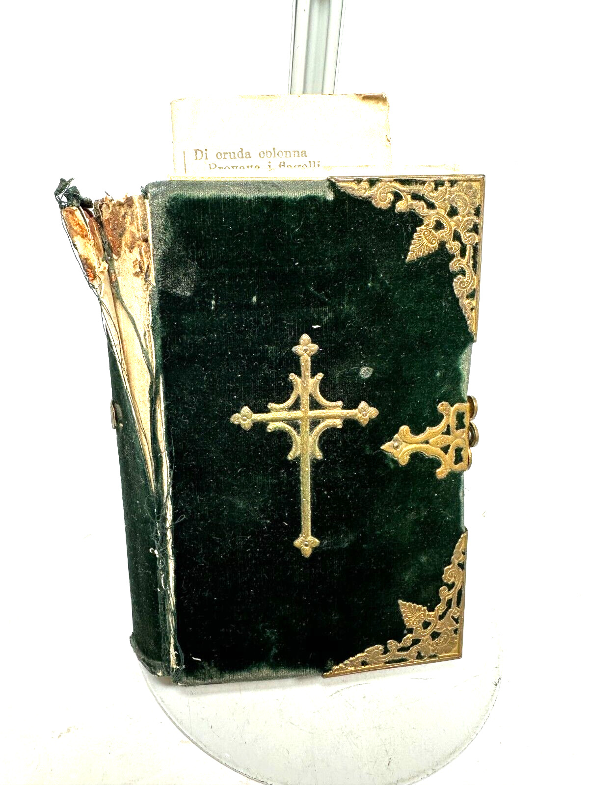 La Via Del Paradiso Antique Italian Prayer Book Bible