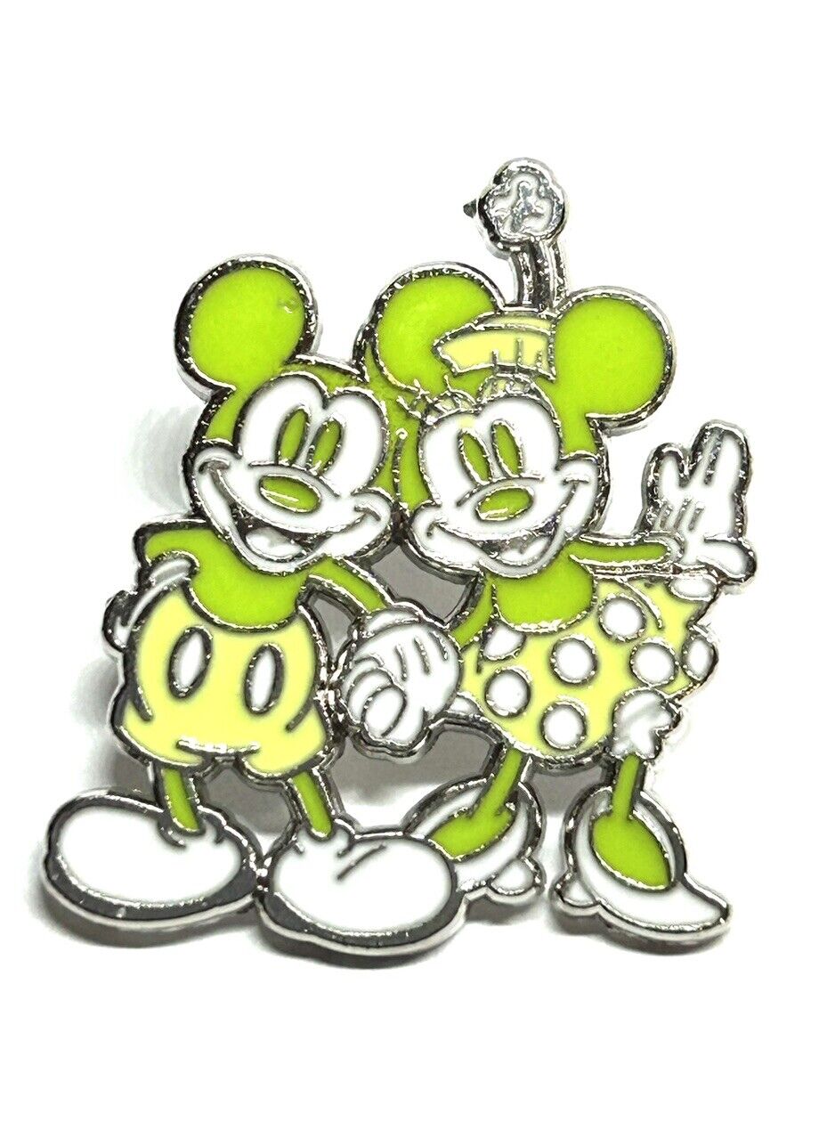 Disney Pin - Pastel Green Mickey and Minnie