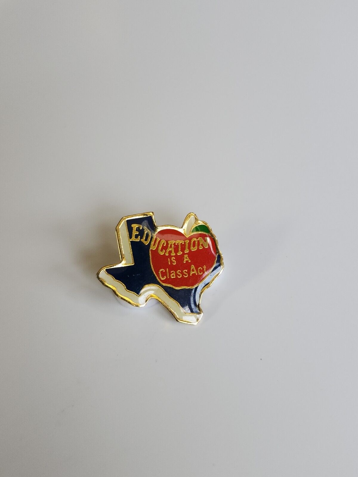 Education Is A Class Act Texas Lapel Pin