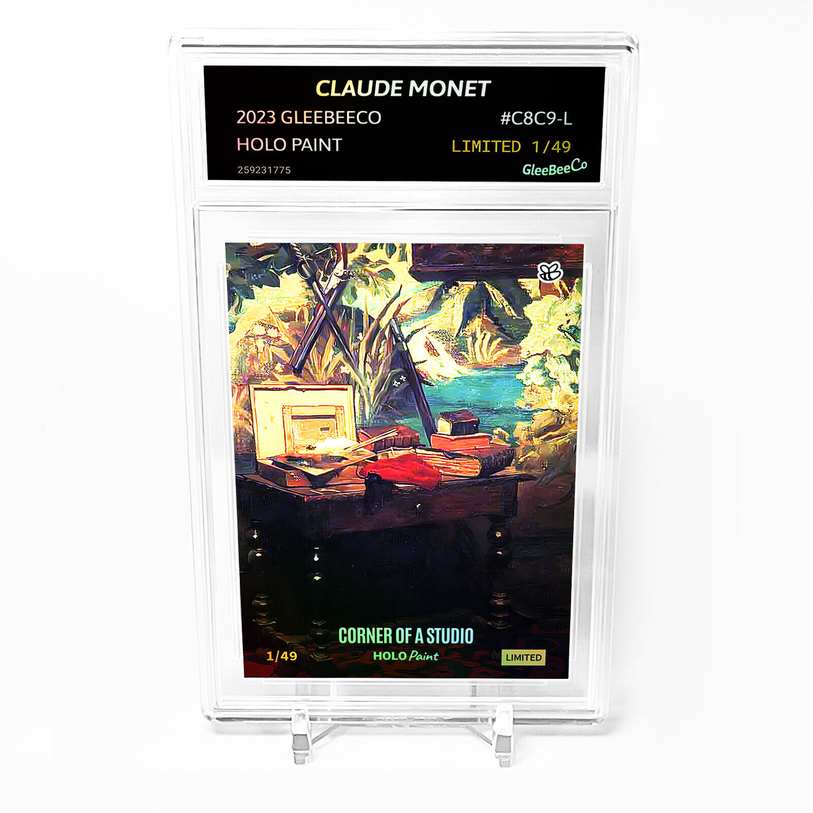 CORNER OF A STUDIO Holographic Card 2023 GleeBeeCo #C8C9-L LIMITED to /49