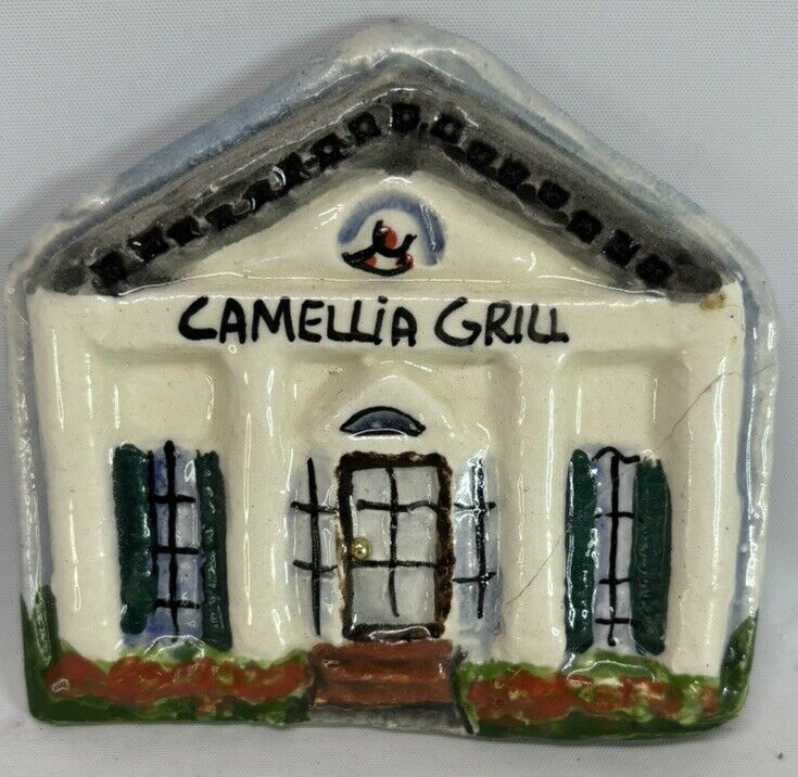 Camellia Grill New Orleans Clay Originals Ceramic Refrigerator Magnet Signed