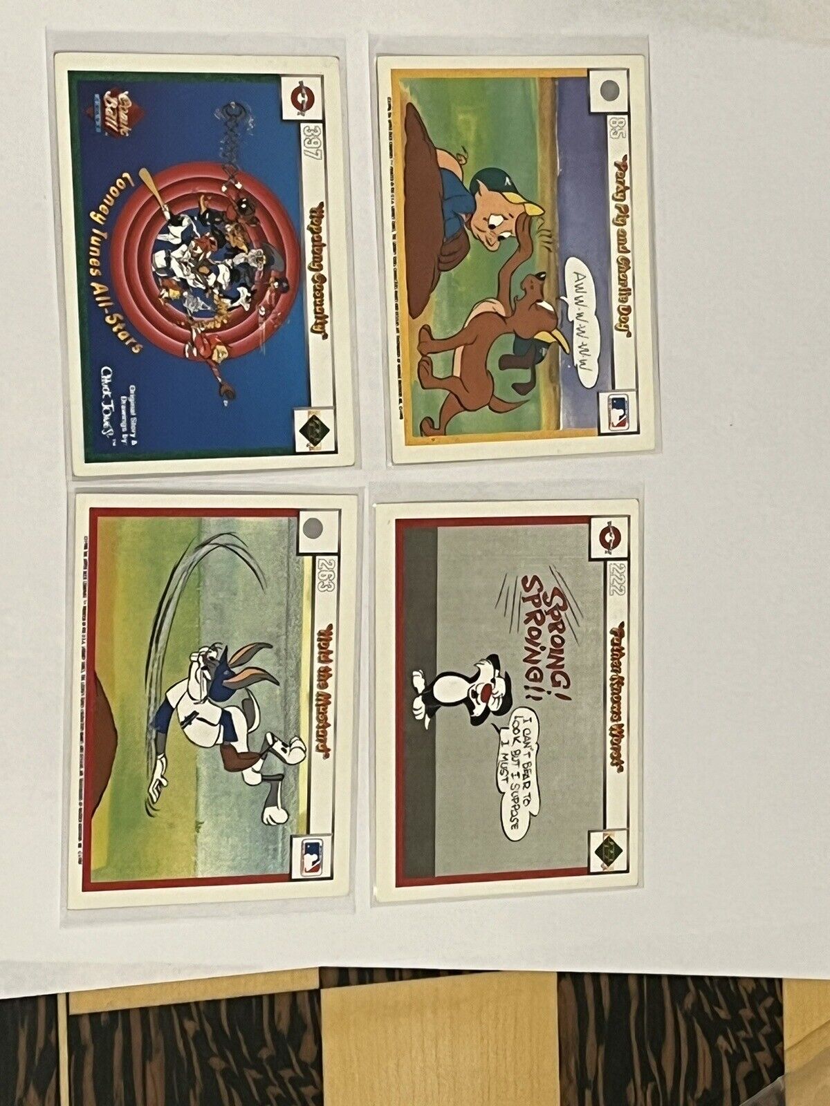 Lot Of 4 Upper Deck 1990 Looney Tunes Cards