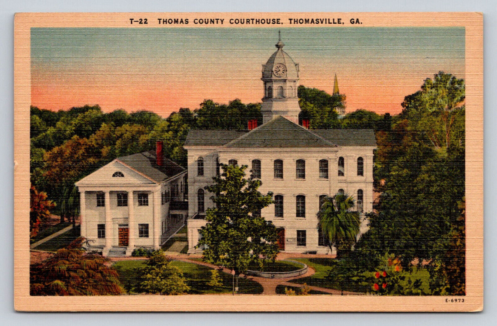 Aerial View Thomas County Court House Thomasville Georgia  P775