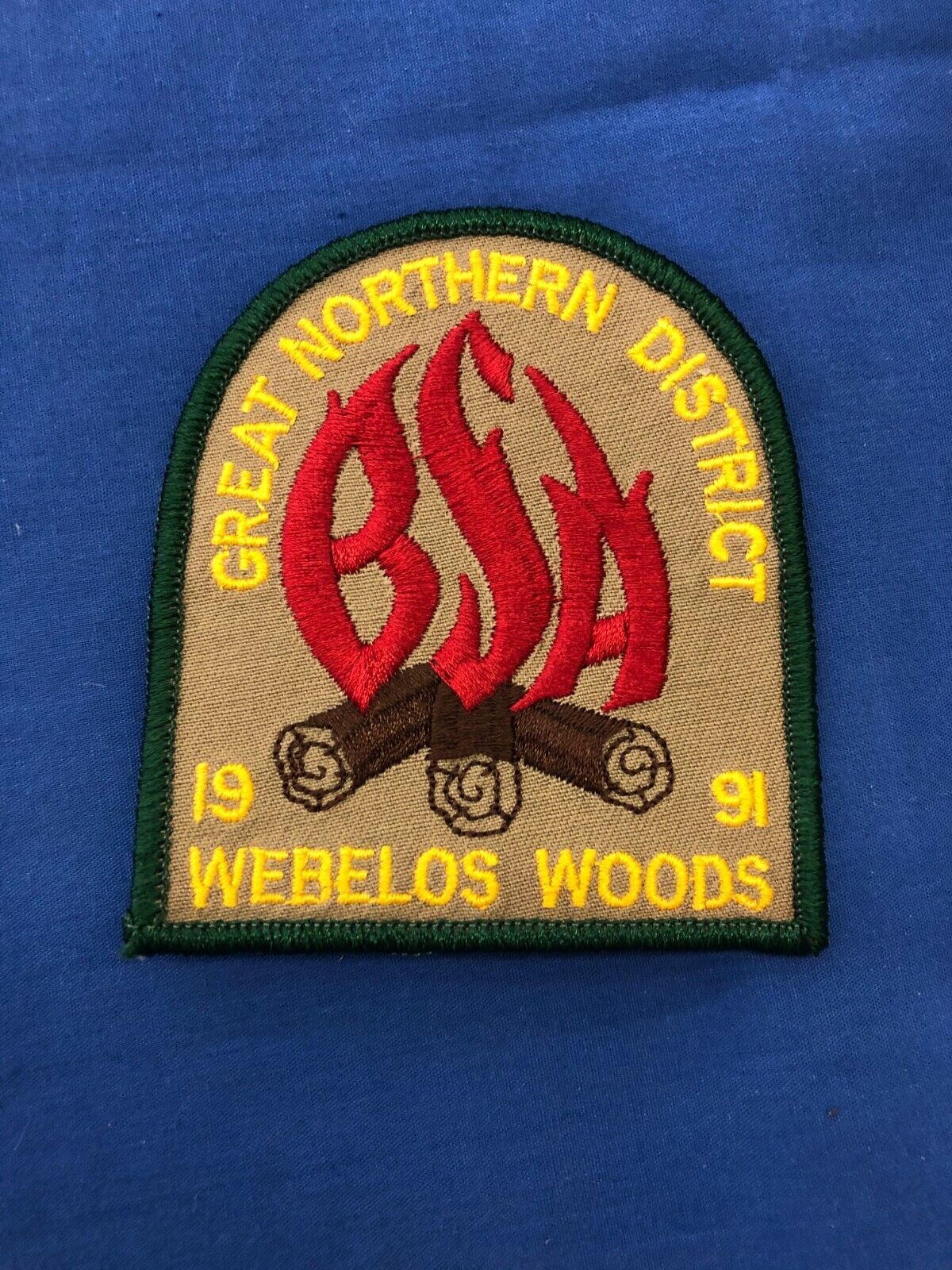 Great Northern District 1991 Werelos Woods Boy Scouts BSA Patch NOS