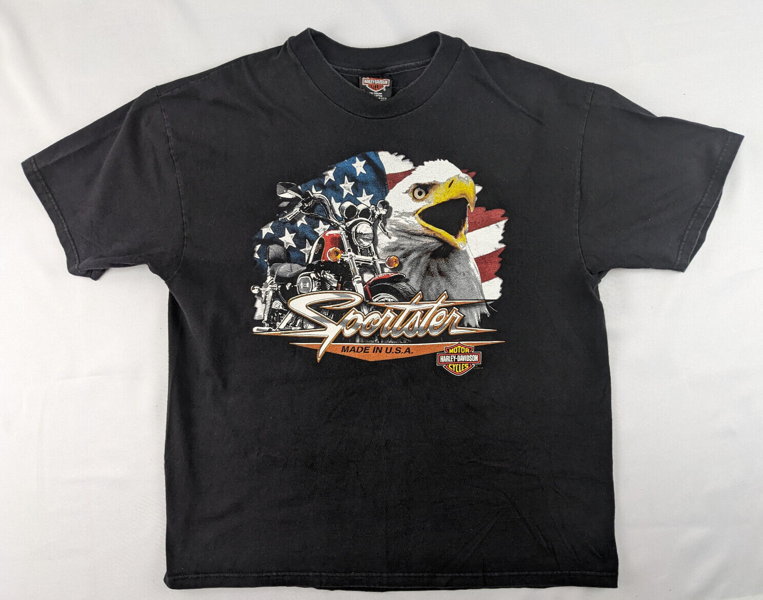 1998  Harley Davidson Sportster Kansas City Assembly Plant T-Shirt - Mens XL