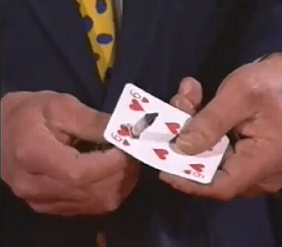 PRO Magic Lubor Fiedler\'s Ultimate LIT Cigarette Through Card Trick WATCH DEMO